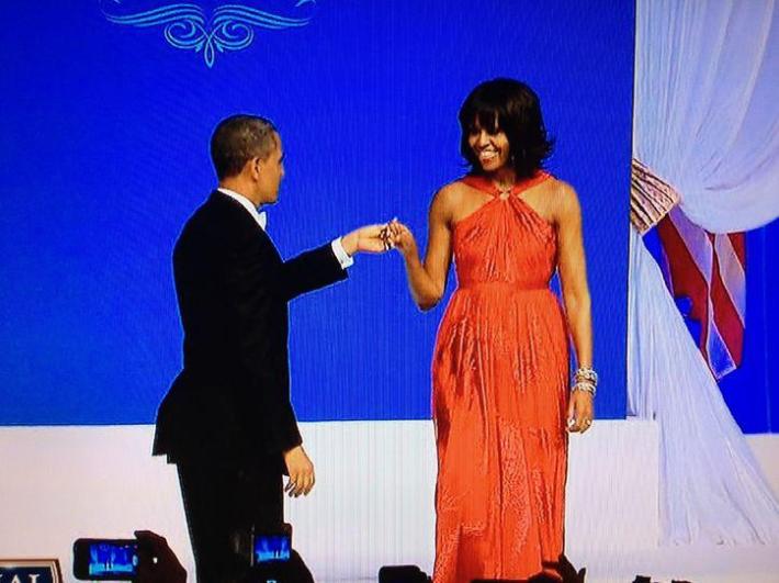 First Lady Michelle Obama wears Jason Wu